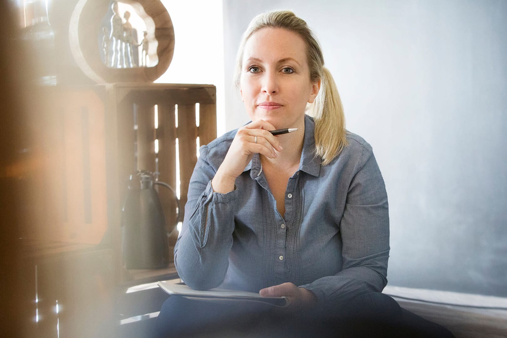 Ina bei einem Einzelcoaching.