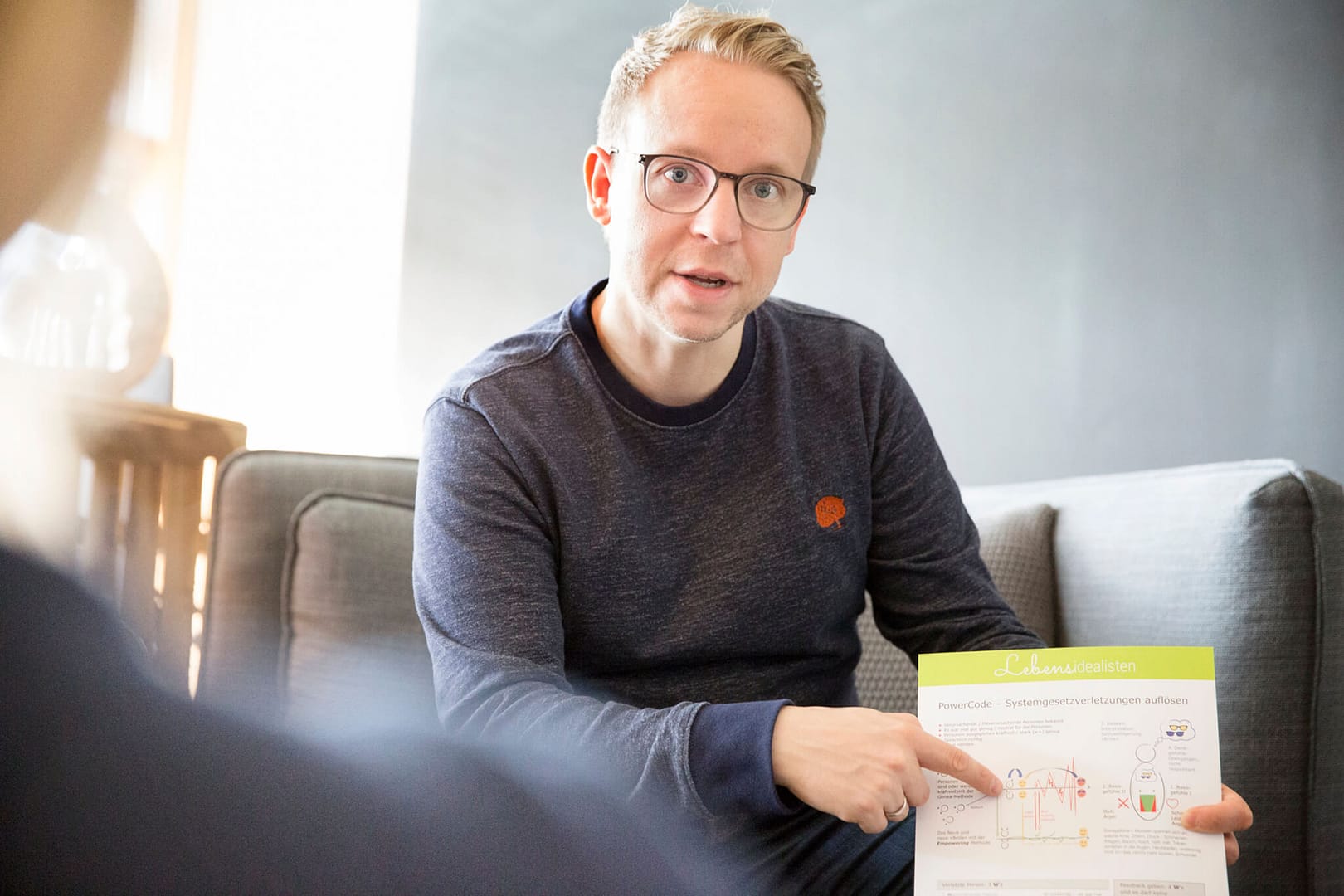 Florian bei einem Einzelcoaching.